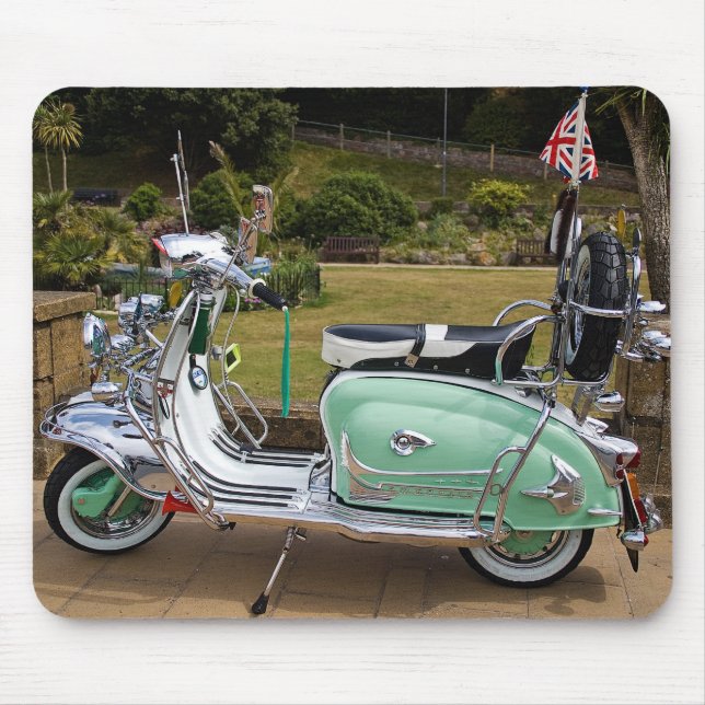 ALFOMBRILLA DE RATÓN ESTERA DEL RATÓN DE LA VESPA DE LAMBRETTA (Frente)