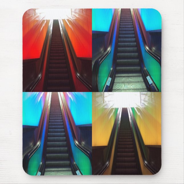 Alfombrilla De Ratón Estera del ratón de las escaleras móviles (Frente)