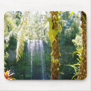 Alfombrilla De Ratón estera tropical del ratón de la cascada
