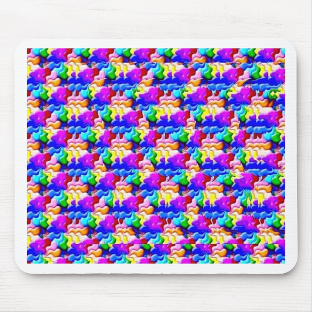 Alfombrilla De Ratón estereograma de la mariposa de la ventana (Frente)