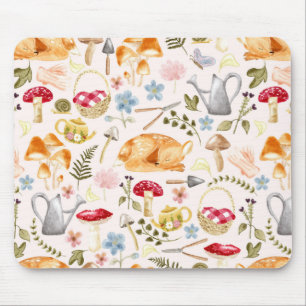 Alfombrilla De Ratón Estética de Cottagecore   Acuarela