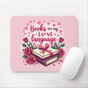 Alfombrilla De Ratón Estética de lectura romántica de los libros de San