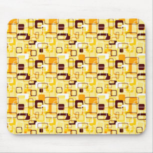 Alfombrilla De Ratón Estilo abstracto amarillo y negro moderno