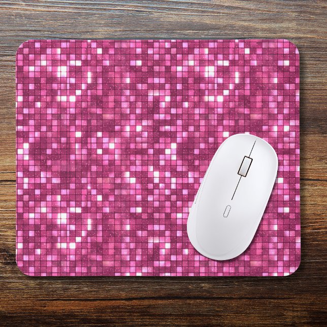 Alfombrilla De Ratón Estilo de Disco Cuadrado Rosa Caliente de Moda par (Subido por el creador)