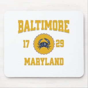 Alfombrilla De Ratón Estilo de la Universidad de Baltimore Maryland