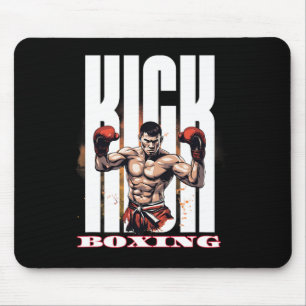 Alfombrilla De Ratón Estilo de lucha de kickboxing