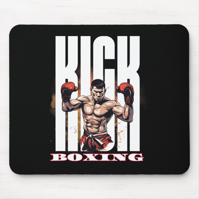 Alfombrilla De Ratón Estilo de lucha de kickboxing (Frente)