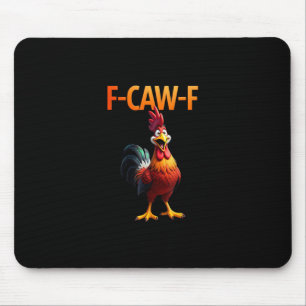 Alfombrilla De Ratón Estilo gótico vintage de pollo F Caw F divertido