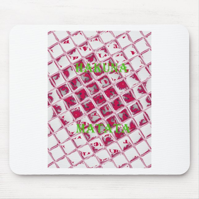 Alfombrilla De Ratón Estilo Hakuna Matata Rojo (Frente)