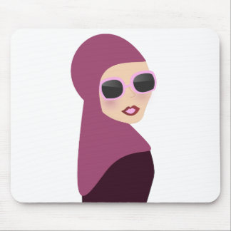Alfombrilla De Ratón Estilo islámico de la señora del hijab del muslima