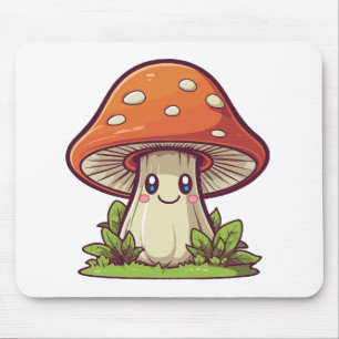 Alfombrilla De Ratón Estilo kawaii lindo, recolección de hongos