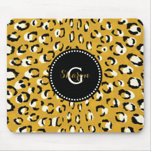 Alfombrilla De Ratón Estilo moderno en oro con patrón de estampado de g