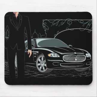 Alfombrilla De Ratón Estilo Mousepad negro liso