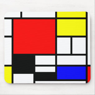 Alfombrilla De Ratón Estilo Neo-plasticism de Mondrian