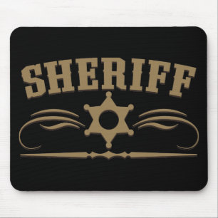 Alfombrilla De Ratón Estilo occidental del sheriff