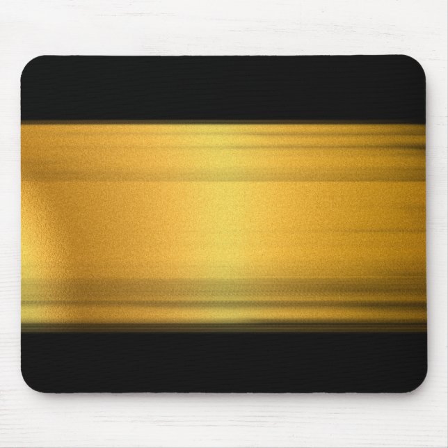 Alfombrilla De Ratón Estilo Tech Negro Oro Premium (Frente)