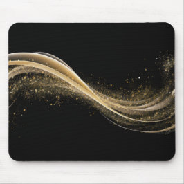 Alfombrilla De Ratón Estilo Tech Oro Negro Premium