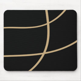 Alfombrilla De Ratón Estilo Tech Oro Negro Premium