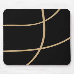 Alfombrilla De Ratón Estilo Tech Oro Negro Premium