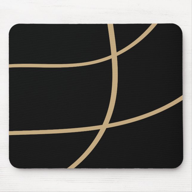 Alfombrilla De Ratón Estilo Tech Oro Negro Premium (Frente)