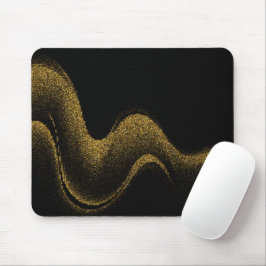 Alfombrilla De Ratón Estilo Tech Oro Negro Premium