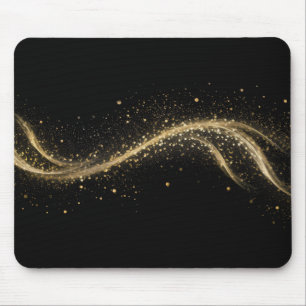 Alfombrilla De Ratón Estilo Tech Oro Negro Premium
