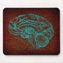 Estilo verde azulado Mousepad del mapa del