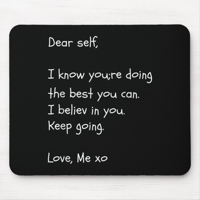 Alfombrilla De Ratón Estimado auto-citado: Mental Health Awareness Shir (Frente)