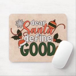 Alfombrilla De Ratón Estimado Santa Define Buenos Navidades | Mousepad
