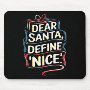 Alfombrilla De Ratón Estimados Navidades de Santa Define Nice