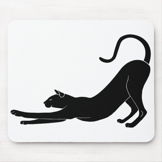 Alfombrilla De Ratón Estiramiento de gatos (Frente)