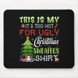 Alfombrilla De Ratón Esto es mi calor para Navidades feos suéter
