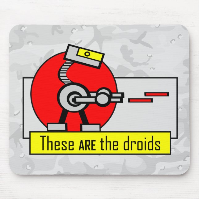 Alfombrilla De Ratón Éstos SON los droids (Frente)