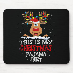 Alfombrilla De Ratón Estos son mis Navidades Navidades Pajama Divertido