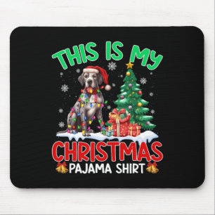 Alfombrilla De Ratón Estos son mis Navidades Pajama Great Dane Perg Ave