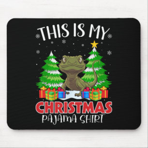 Alfombrilla De Ratón Estos Son Mis Navidades Pajama Lizard Xmas Pjs