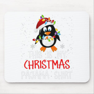 Alfombrilla De Ratón Estos son mis Navidades Pajama Shirins Penguins Sa