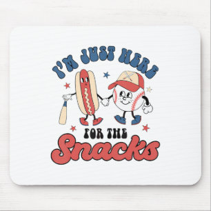 Alfombrilla De Ratón Estoy Acá Para Los Snacks Bysebyll 4 De Julio
