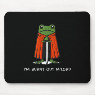 Alfombrilla De Ratón Estoy Agotado Mlord Funny Knight Frog Meme Chicos