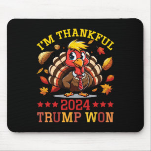 Alfombrilla De Ratón Estoy agradecido 2024 por la victoria de Trump en 