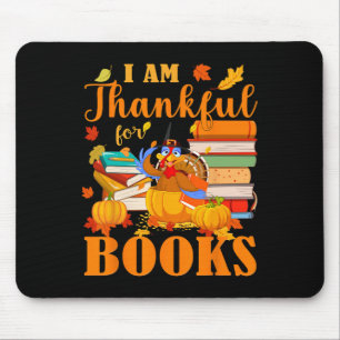 Alfombrilla De Ratón Estoy Agradecido Por Los Libros Caen Bibliotecario