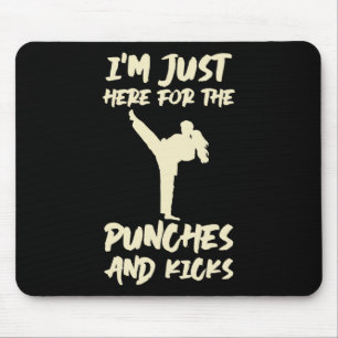 Alfombrilla De Ratón Estoy Aquí Solo Por Los Puñetazos Kickboxing Kickb