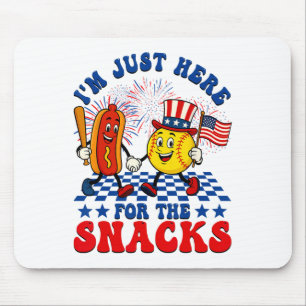 Alfombrilla De Ratón Estoy Aquí Solo Por Los Snacks Suave Hotdog 4 De 