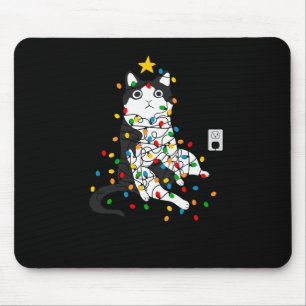 Alfombrilla De Ratón Estoy bien, todo está bien, Navidades gatos Li.