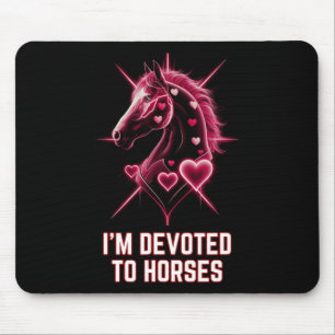Alfombrilla De Ratón Estoy Dedicado A Las Chicas De Caballo