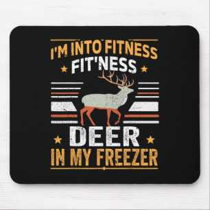Alfombrilla De Ratón Estoy en el gimnasio Deer Freezer Funny Dad Hunter
