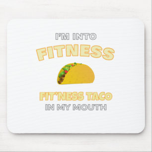 Alfombrilla De Ratón Estoy en el gimnasio, en el taco de la boca en mi