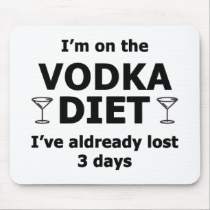 Alfombrilla De Ratón Estoy en la dieta de Vodka