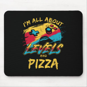 Alfombrilla De Ratón Estoy en todos los niveles y pizza divertido comid