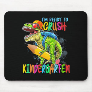 Alfombrilla De Ratón Estoy listo para aplastar kínder T Rex Dino sosten